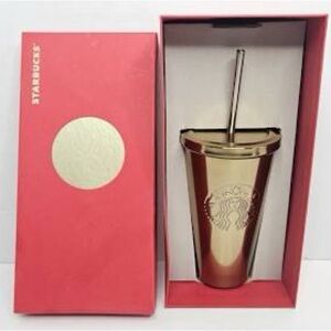 Starbucks Gold Metallic Stainless Steel Tumbler